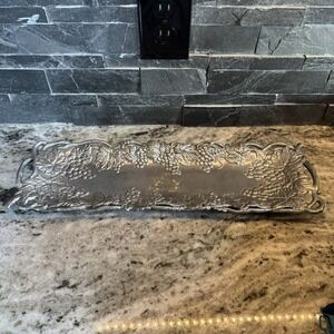 Vintage Arthur Court Serving Tray Platter Grapes Oblong‎ 19" x 5.5" 1995